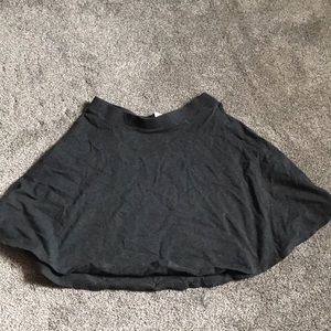 grey mini skirt